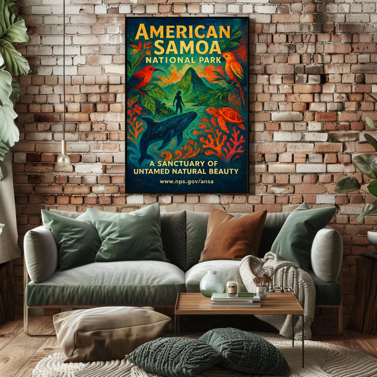 American Samoa Sext National Park Poster