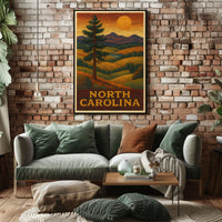 North Carolina Landscape Poster