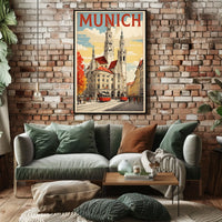 Munich Cityscape Poster