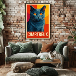 Chartreux Cat Poster
