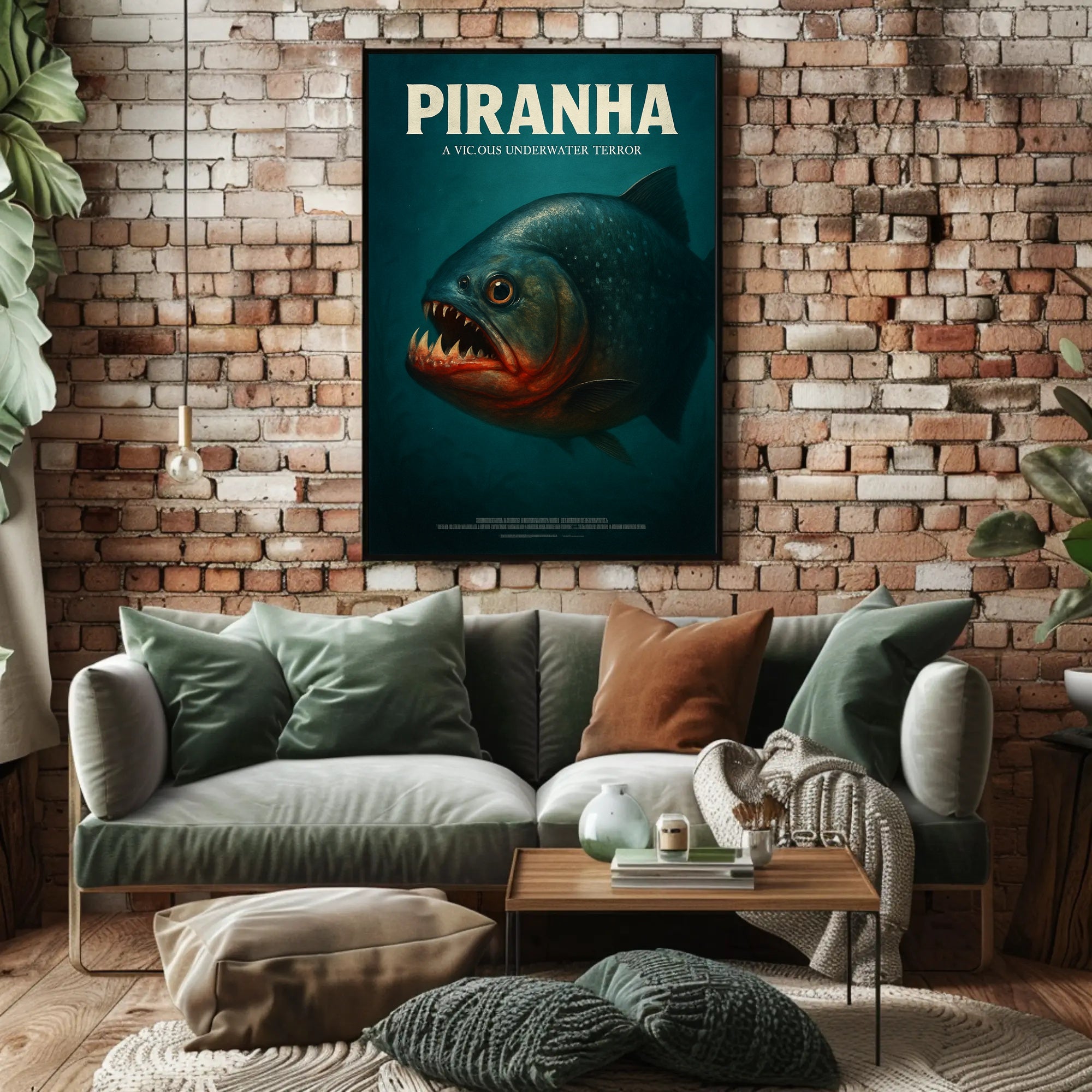 Piranha A Vicious Underwater Terror Poster