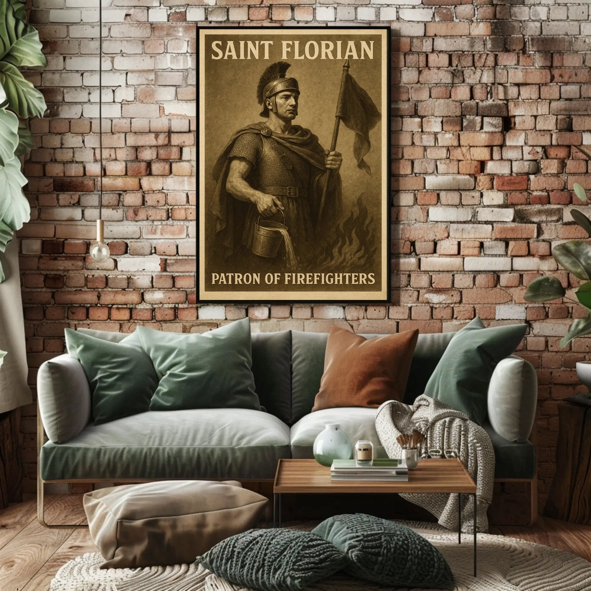 Saint Florian Patron Of Firefighters Poster