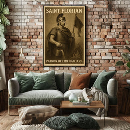 Saint Florian Patron Of Firefighters Poster