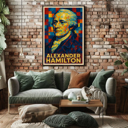 Alexander Hamilton A Vibrant Tribute Poster