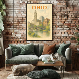 Ohio Cityscape Poster