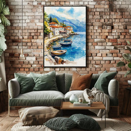Montenegro Perast Waterfront View Poster
