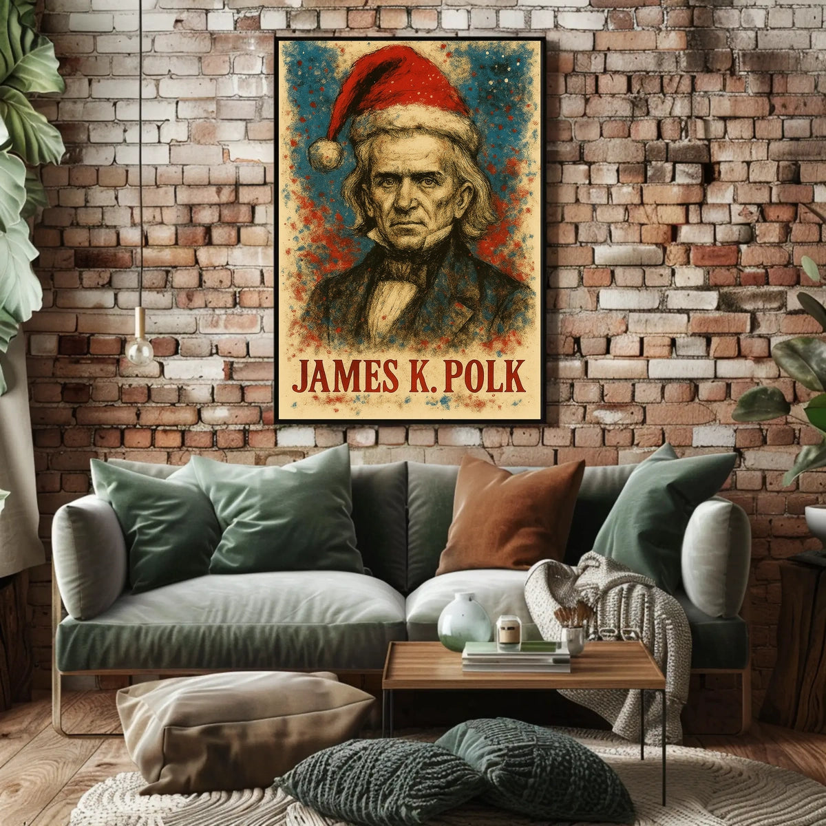 James K. Polk 11th President of the United States Christmas SeriesPoster