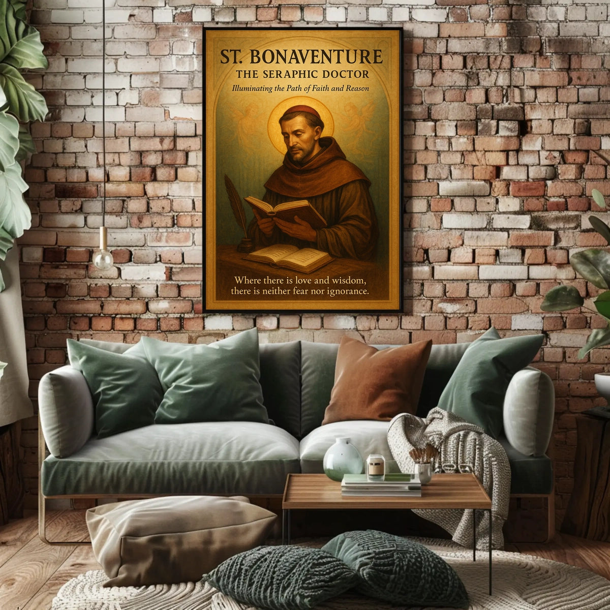 St. Bonaventure The Seraphic Doctor Poster