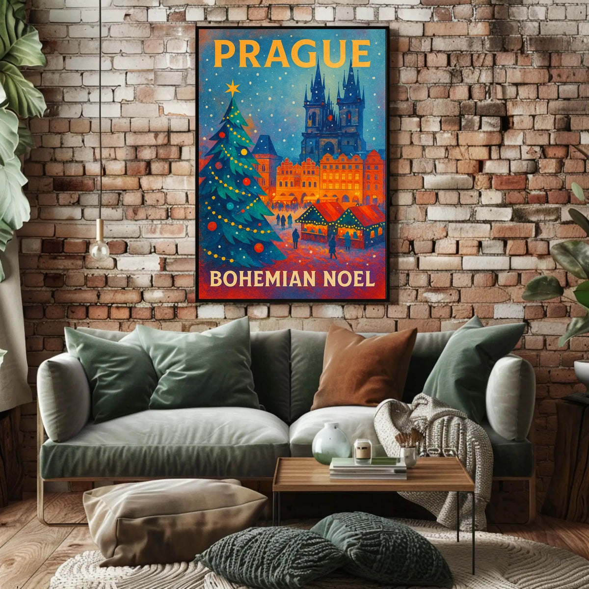 Prague Bohemian Noel Poster