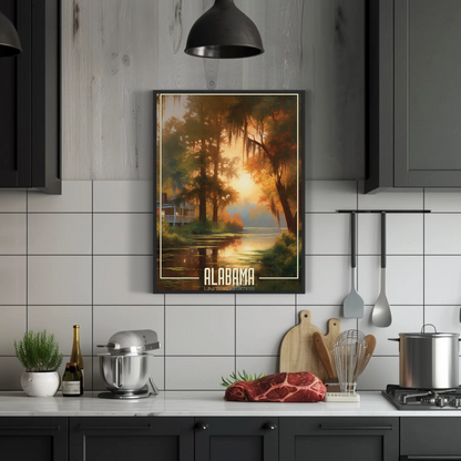 Alabama Vintage Poster