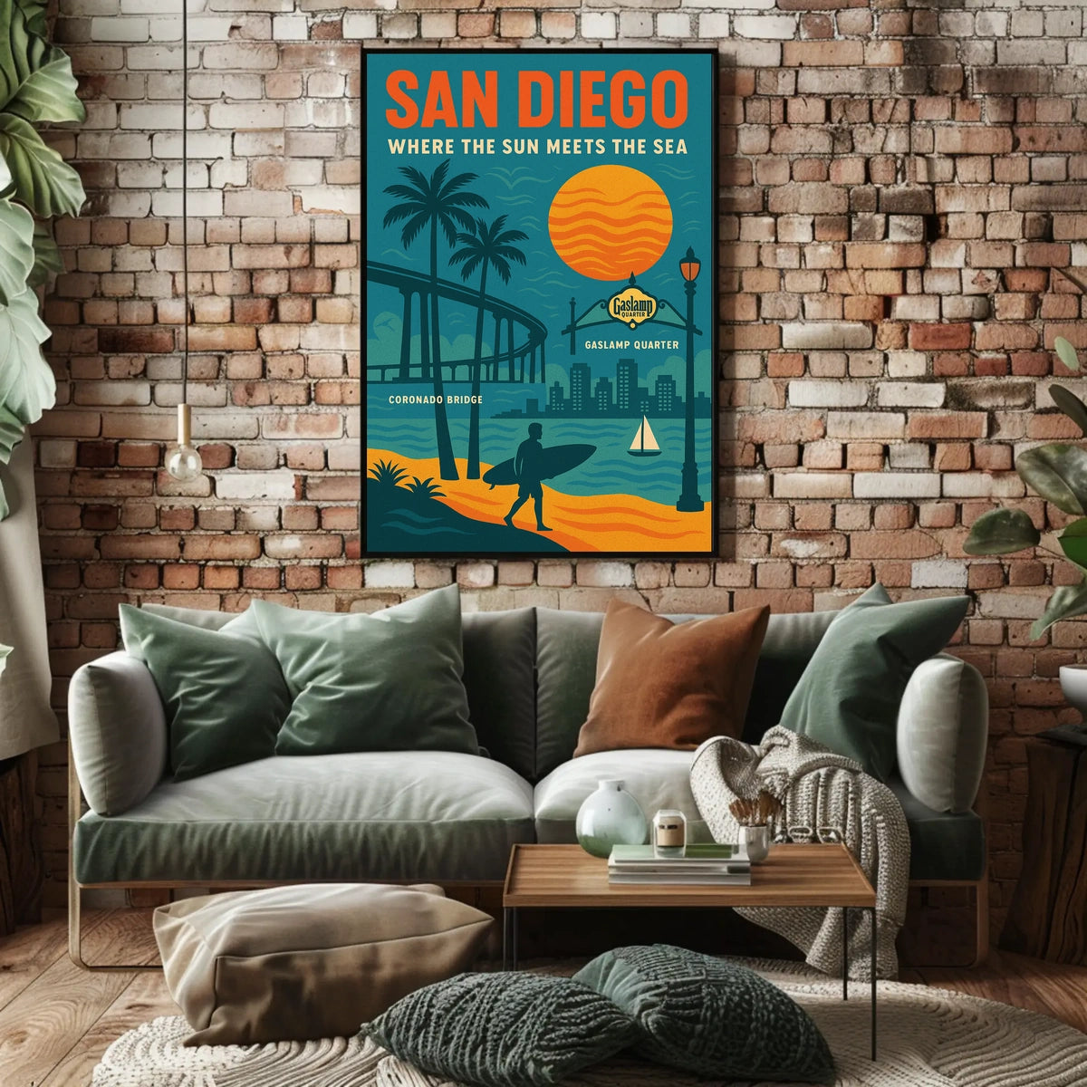 San Diego Where the Sun Meets the Sea Poster