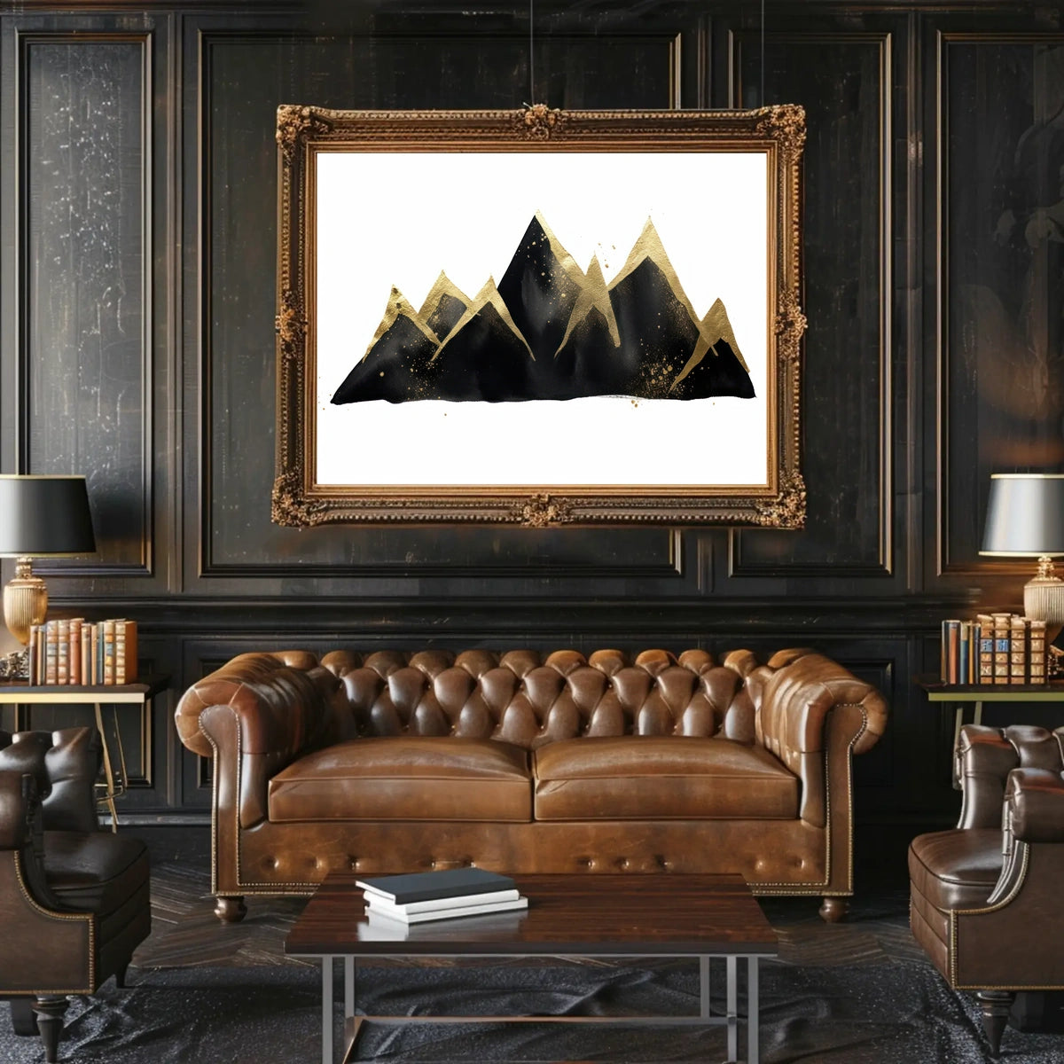 Golden Peaks Poster