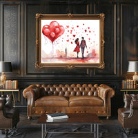 Love in the Cityscape Poster