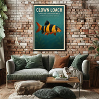 Clown Loach Nature's Performer Wall Art PosterGoat