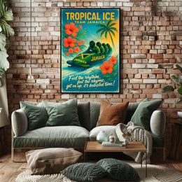 Tropical Ice Team Jamaica Poster