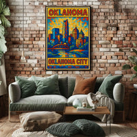 Oklahoma City Skyline Poster