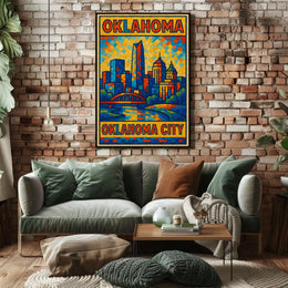 Oklahoma City Skyline Poster
