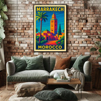Marrakech Travel Poster