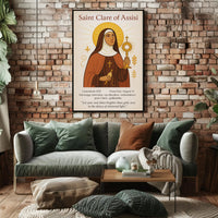 Saint Clare of Assisi Poster PosterGoat