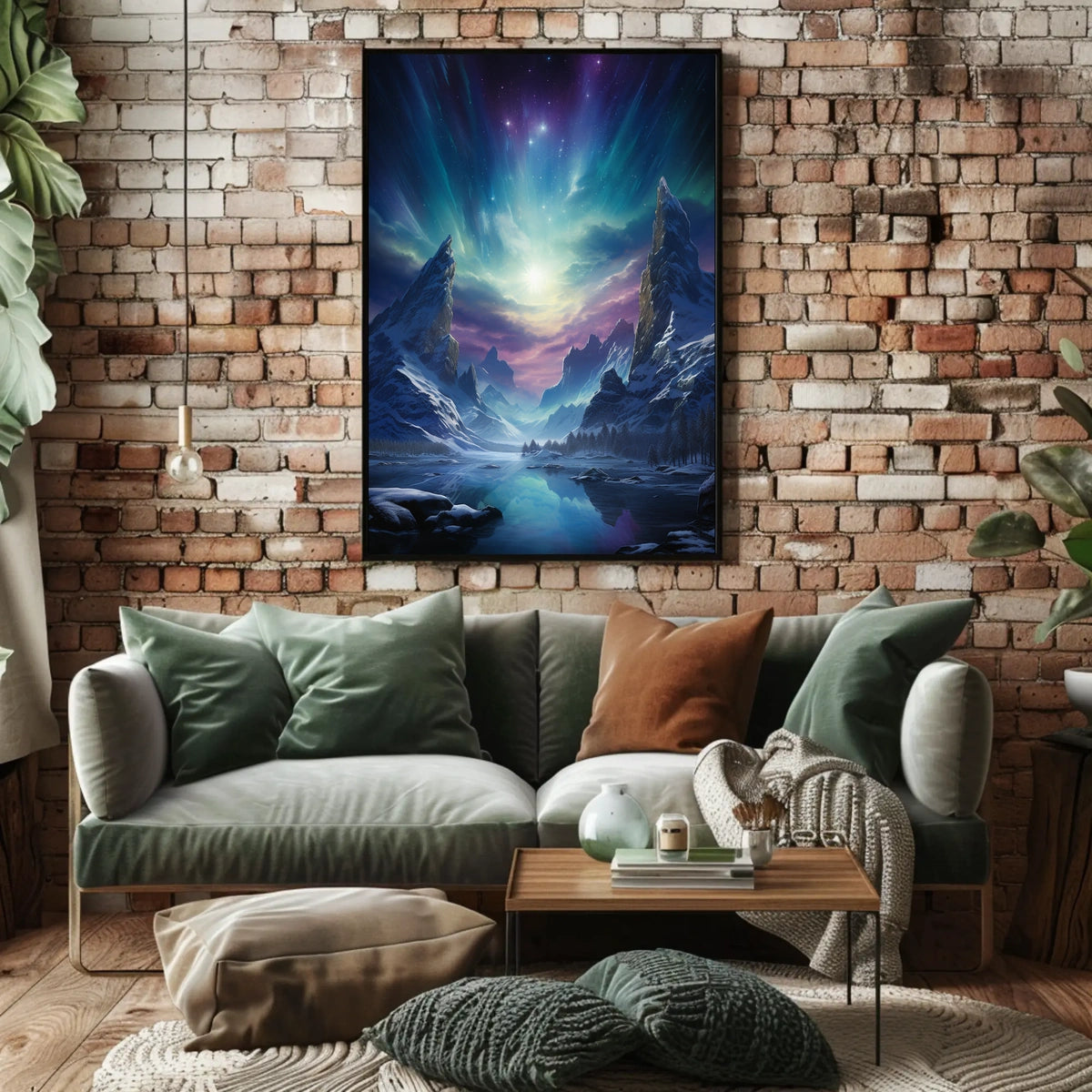 Celestial Mountain Landscape Poster