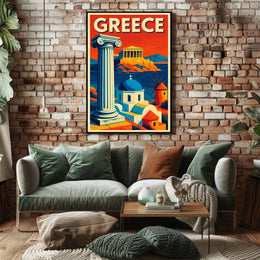 Greece A Timeless Journey Poster