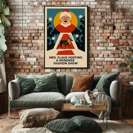 Mrs. Claus Reindeer Show: Festive Holiday Event Poster