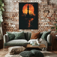 Chess Cityscape Poster
