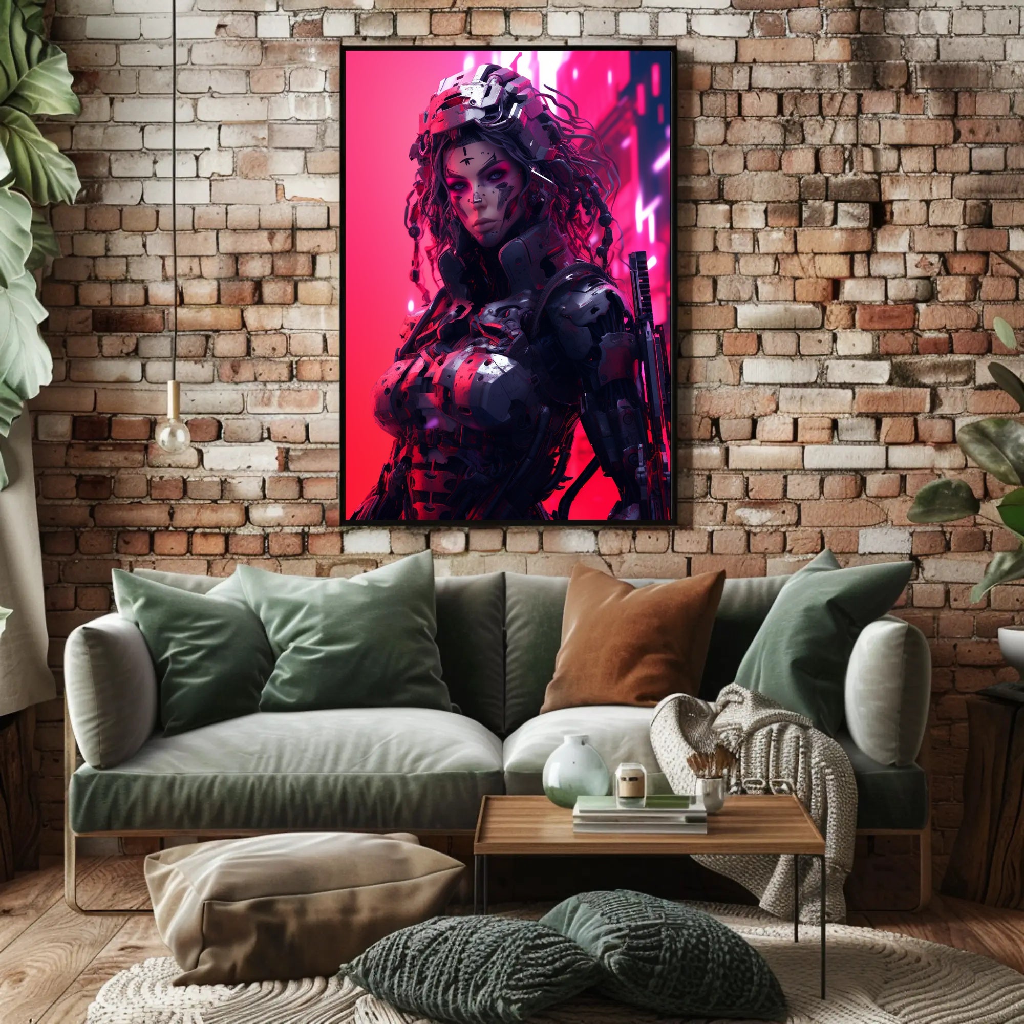 Cybernetic Warrior Poster PosterGoat