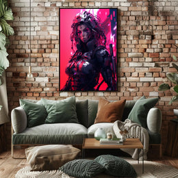 Cybernetic Warrior Poster PosterGoat