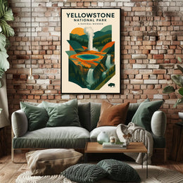 Yellowstone National Park A Natural Wonder Poster