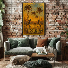 Phoenix Desert Frost Poster