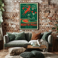 Reindeer Basketball Extravaganza: Playful Sports Poster