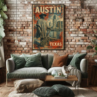 Austin Skyline Tribute Wanderlust Photography Poster