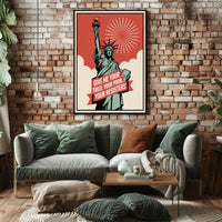 Statue of Liberty Resistance Political or Propaganda Poster