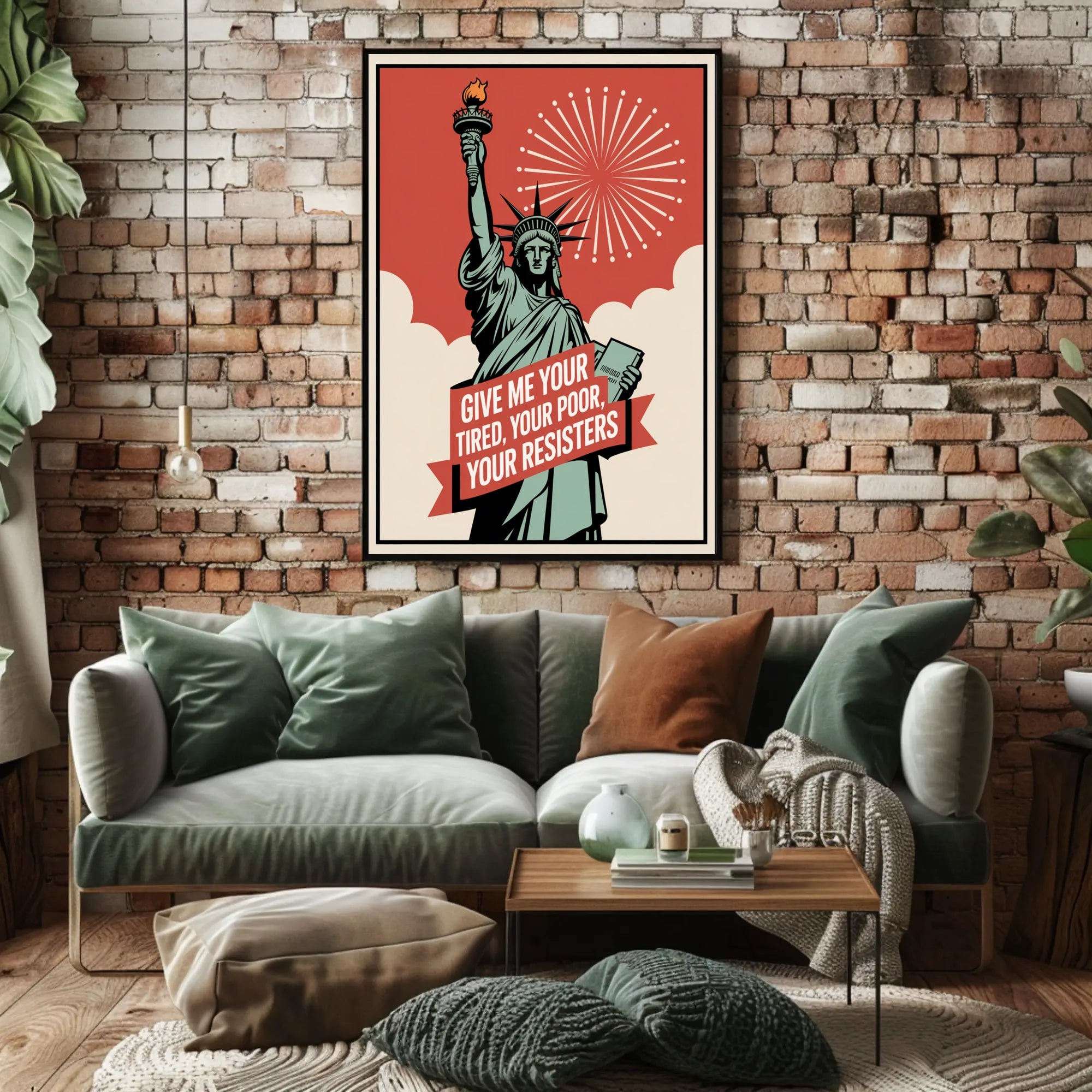 Statue of Liberty Resistance Political or Propaganda Poster