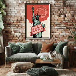 Statue of Liberty Resistance Political or Propaganda Poster