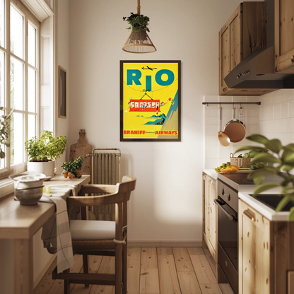 Rio Braniff International Airways Poster