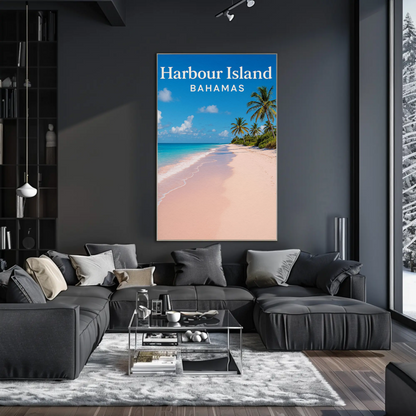 Harbour Island Bahamas Pink Sand Beach Paradise Poster