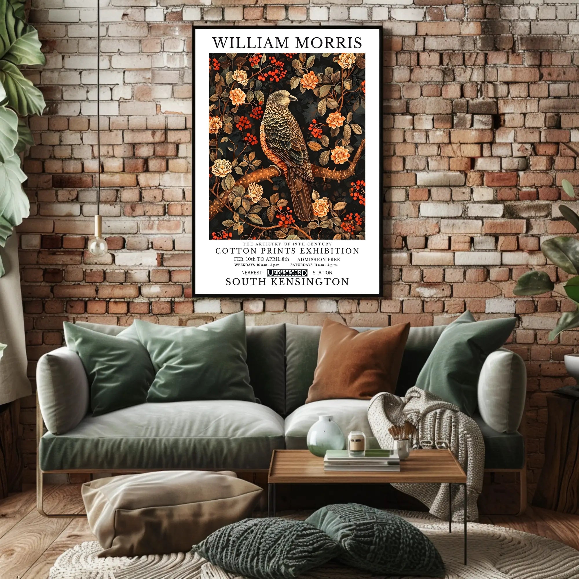William Morris 19th Century Cotton Prints Artistic Poster