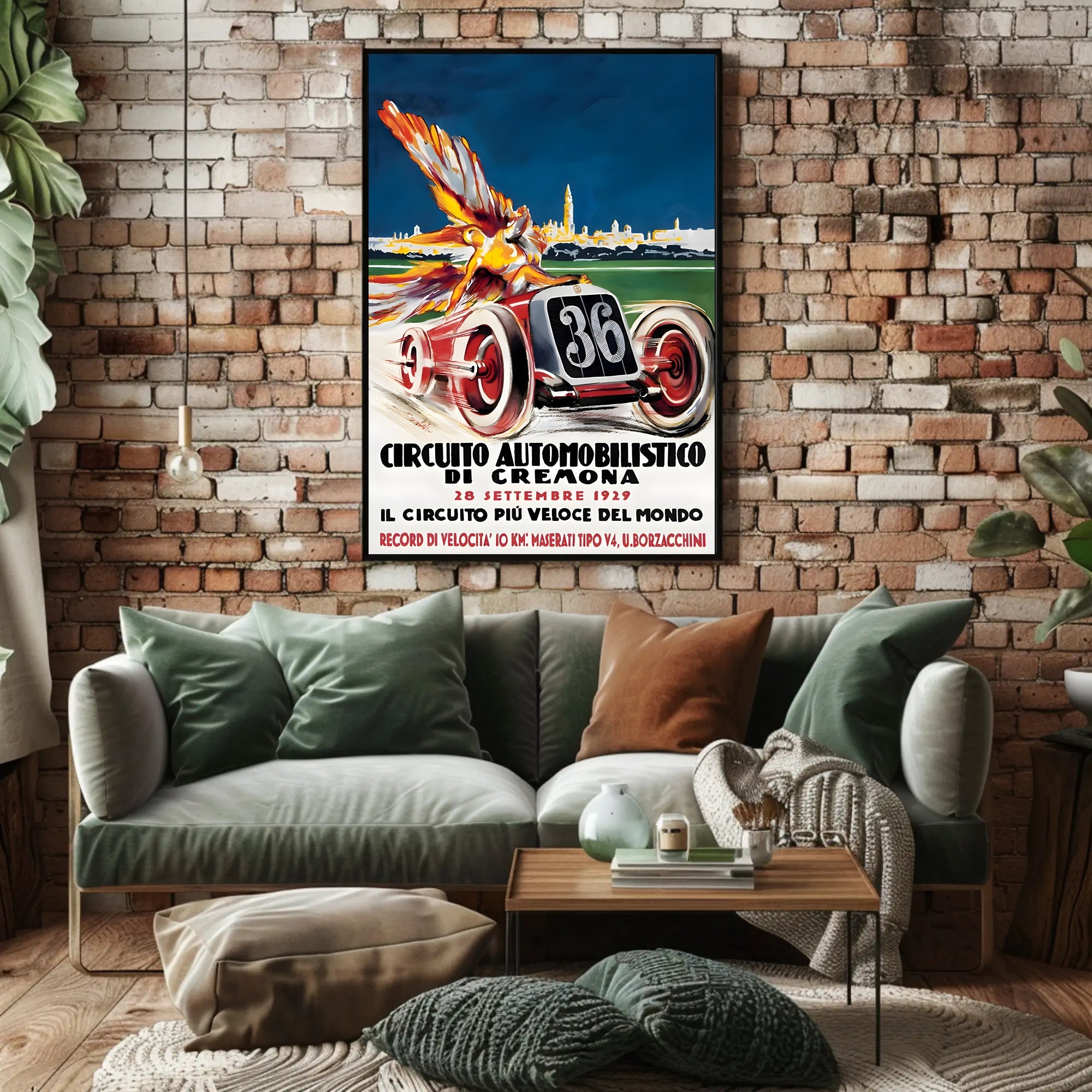 Circuito Automobilistico di Cremona 1929 Poster