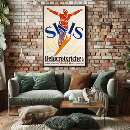 Delacroixriche Winter Sports Poster