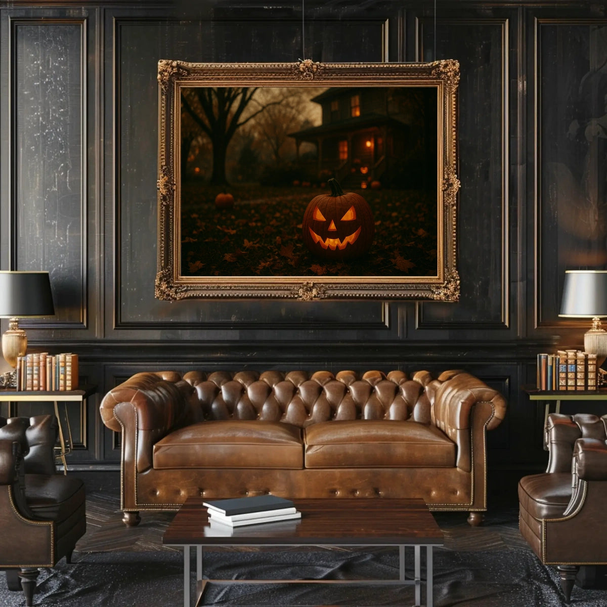 Moody Halloween Night Gothic Poster