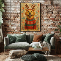 Festive Canine Cheer Poster