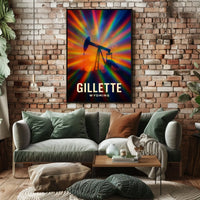 Gillette Wyoming Energy Color Travel Impressionism Poster