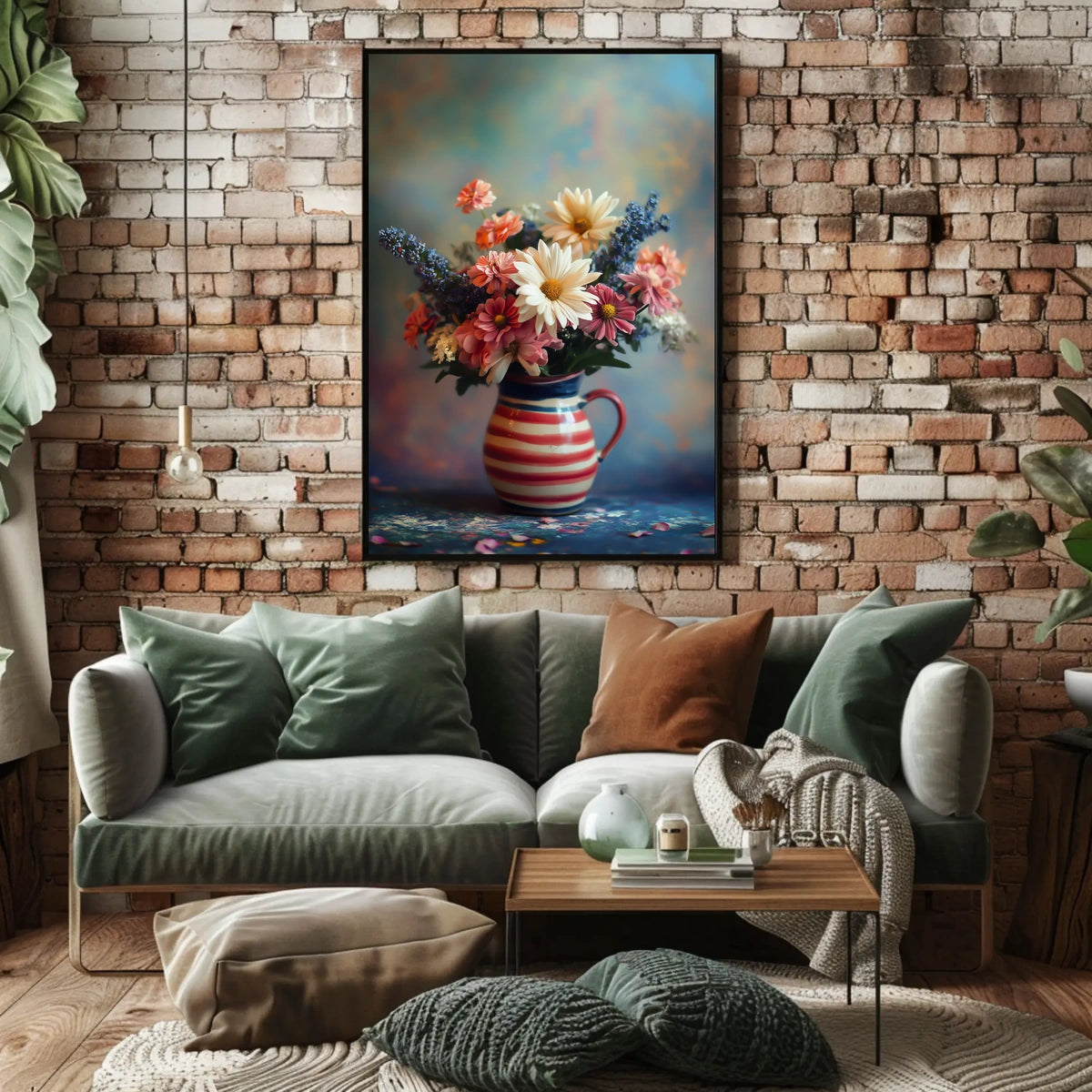 Vibrant Floral Bouquet Artwork For Home Decor Poster