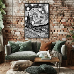 Modern Abstract Typography Art Poster
