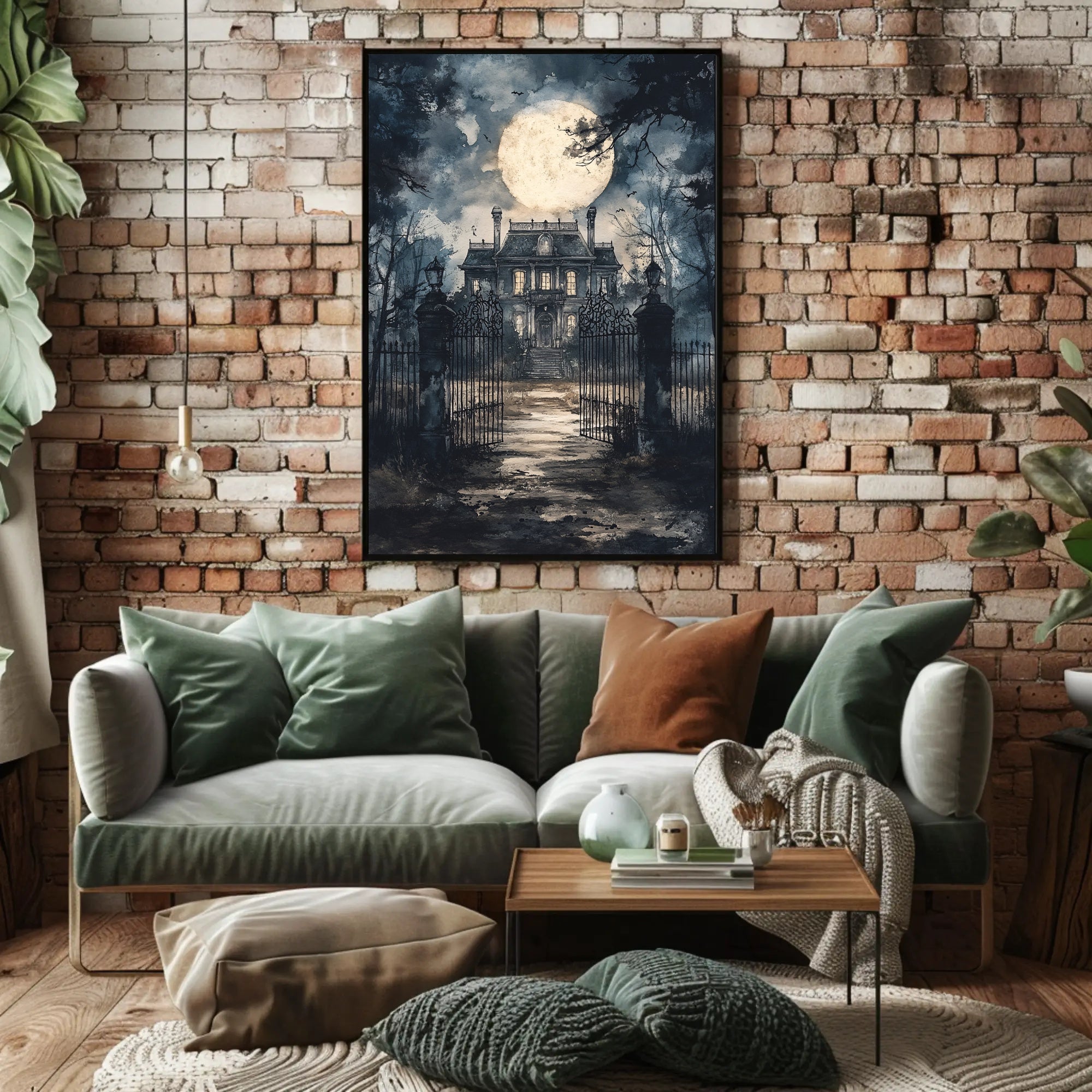 Haunted Mansion Under The Moon Poster