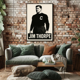 Jim Thorpe Legendary Athlete Poster