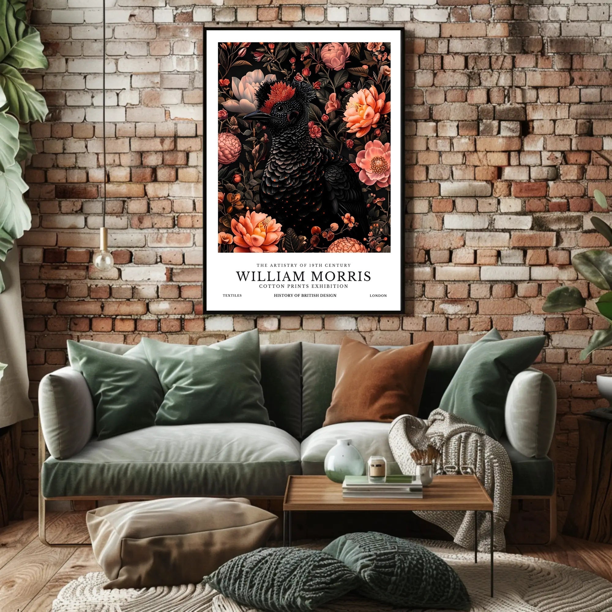 William Morris Textile Design Vintage Artistic Poster