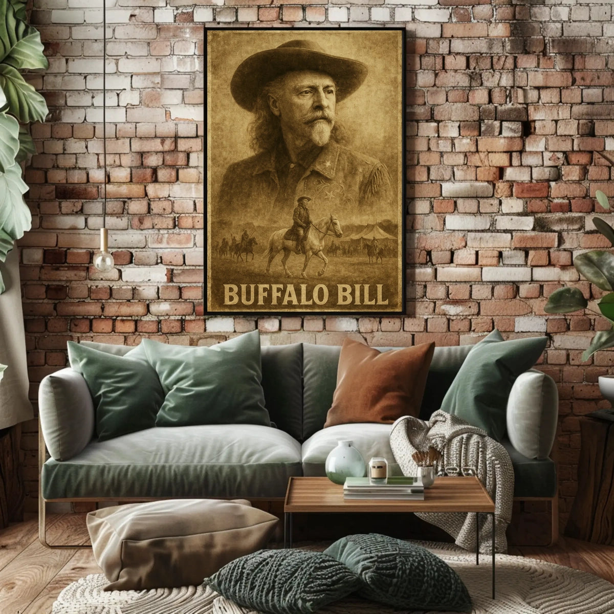 Buffalo Bill Wild West Heritage Historical Poster